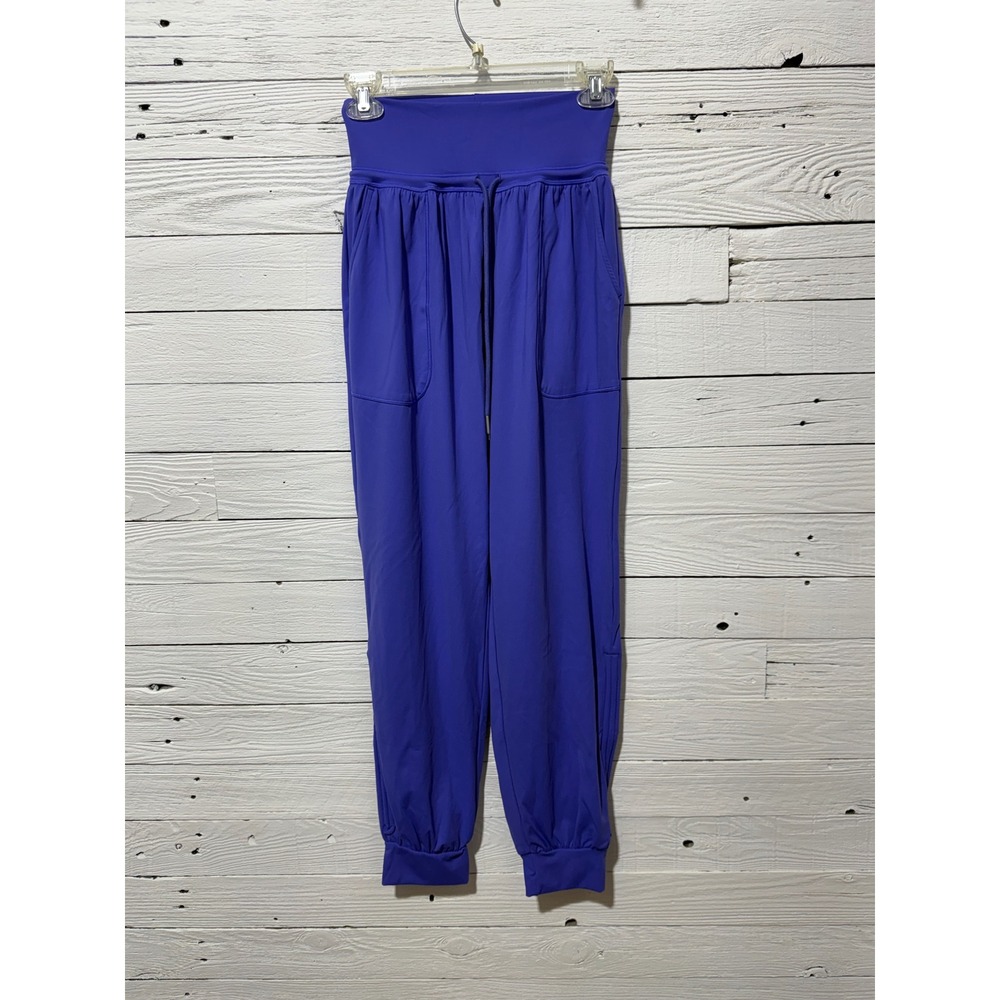 Hilara Joggers Women Size S Purple Excellent High Rise Drawstring Athleisure